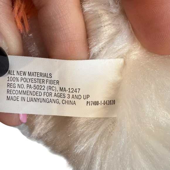 Set of 3 Spring Easter Stuffed Animals bunnies & rainbow unicorn ducky - Picture 13 of 14